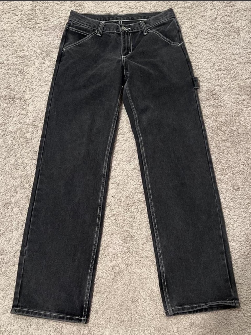 Brandy Melville J.Galt Jeans Lowrise Black Carpenter’s Size S Y2K